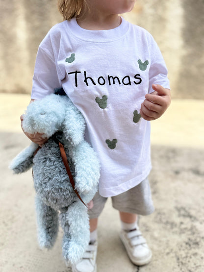 T-shirt bimbi "nome e ricamini"
